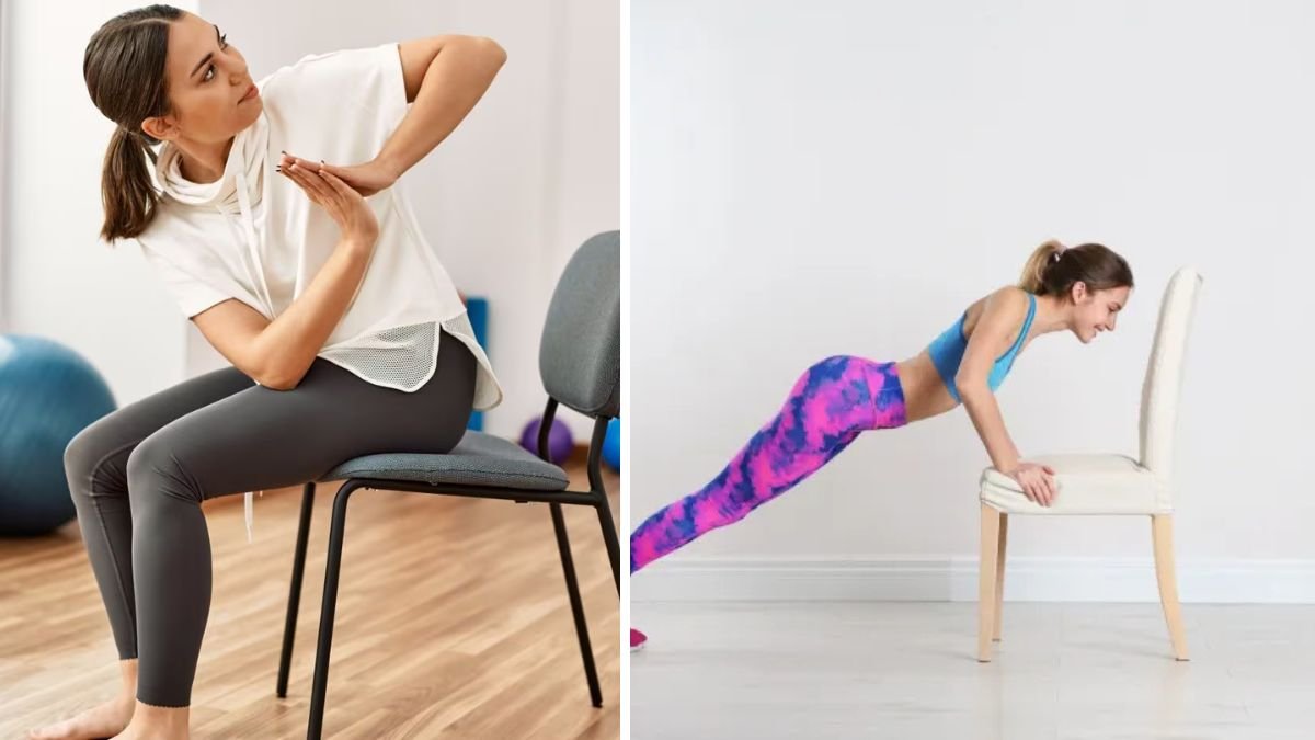 Easy Chair Weight Loss Workout to Slim Waist and Burn Calories at Home