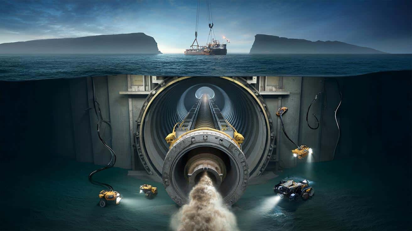 Engineers confirm the ongoing construction of an underwater rail line that will join continents through a deep-sea tunnel