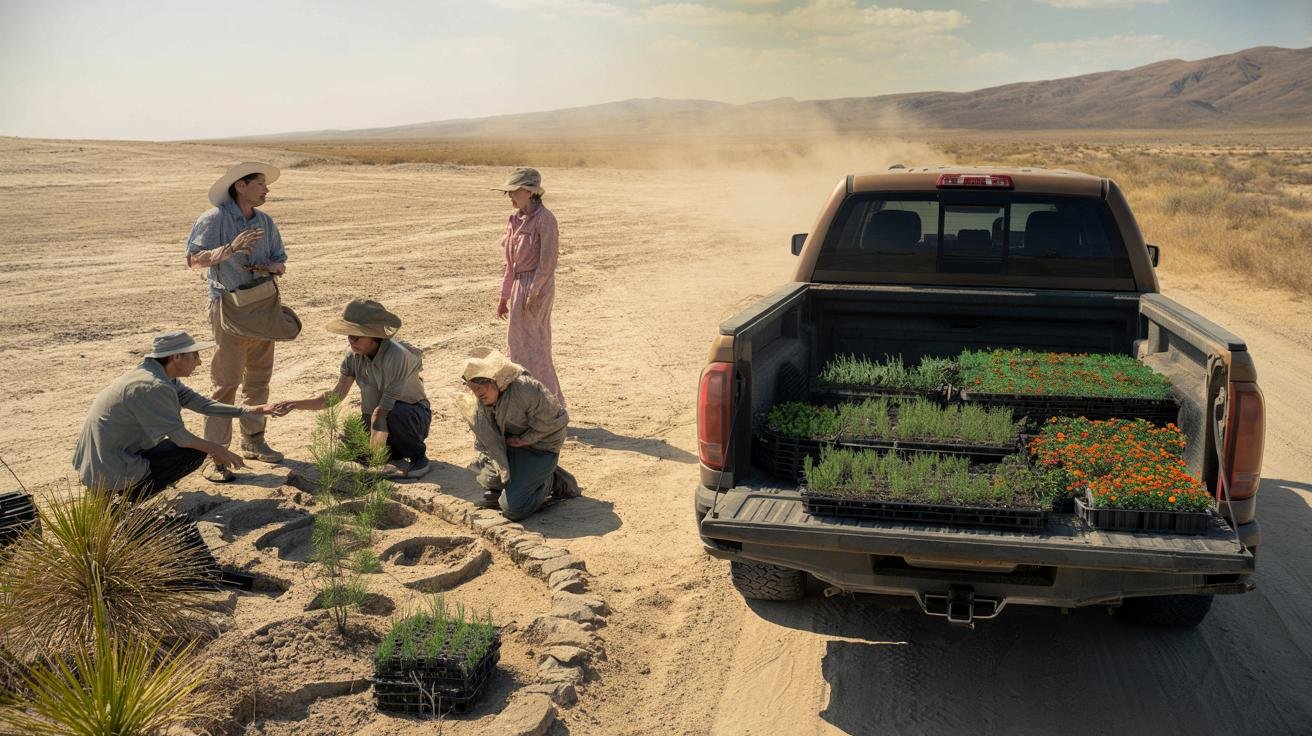 How the mass reintroduction of over five million native plants in deserts is slowing land degradation and rebooting fragile arid ecosystems while critics question the real environmental cost
